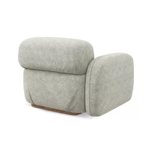 Ailani fotel modul 1 karfával bal - 95x95x73 ezüst színben