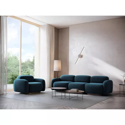  Ailani fotel modul 1 karfával jobb - 95x95x73 királykék színben