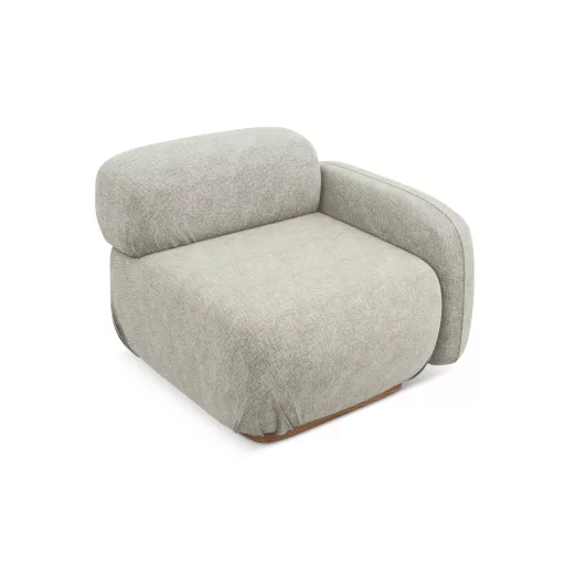  Ailani fotel modul 1 karfával jobb - 95x95x73 ezüst színben