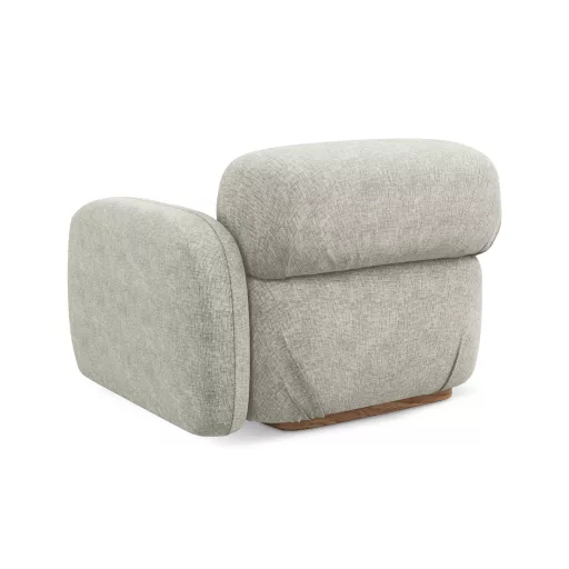  Ailani fotel modul 1 karfával jobb - 95x95x73 ezüst színben