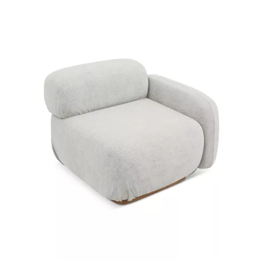  Ailani fotel modul 1 karfával jobb - 95x95x73 ezüst színben