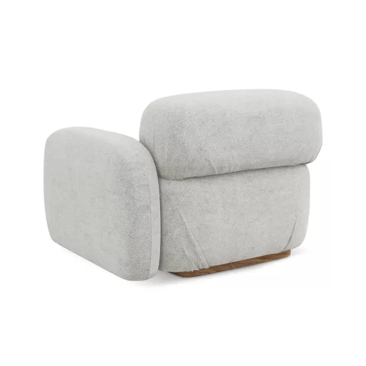  Ailani fotel modul 1 karfával jobb - 95x95x73 ezüst színben