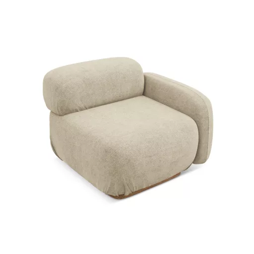  Ailani fotel modul 1 karfával jobb - 95x95x73 bézs színben