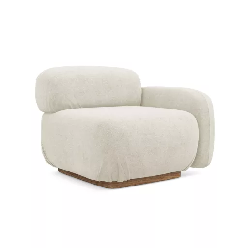  Ailani fotel modul 1 karfával jobb - 95x95x73 pearl (gyöngy) színben