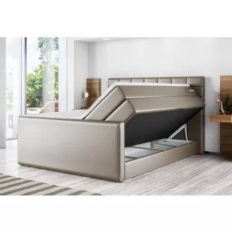 Aiva boxspring ágy ágyneműtartóval 100 X 200