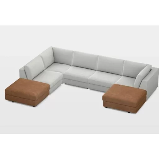 Allente U-alakú sarokgarnitúra 282 cm x 388 cm x 194 cm - balos