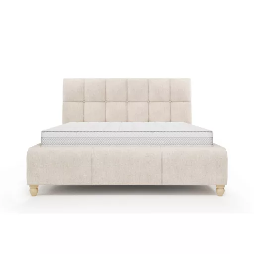 Aston kárpitozott ágyneműtartós ágy oldalról nyíló gázrugós ágyráccsal - 106 cm magas fejvéggel - 160 X 200 fekvőfelület - Aragon03