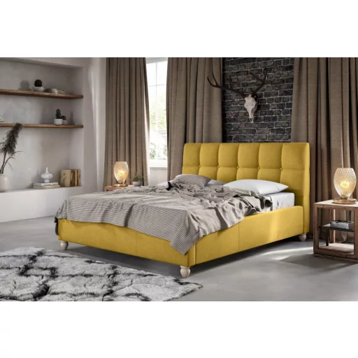 Aston kárpitozott ágy - 106 cm magas fejvéggel - 160 X 200 fekvőfelület