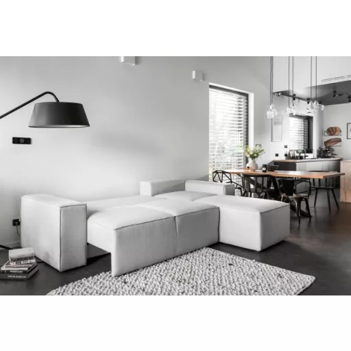 Sila ágyazható dán design sarokkanapé - jobbos