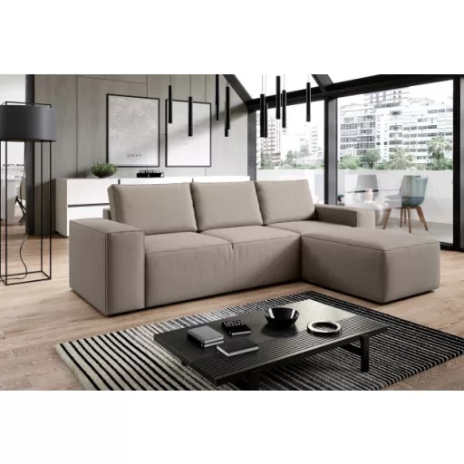 Sila ágyazható dán design sarokkanapé - jobbos