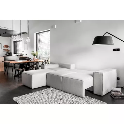 Sila ágyazható dán design sarokkanapé - balos