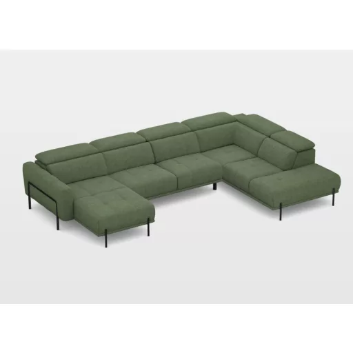 Berg U-alakú sarokgarnitúra 170 cm X 358 cm X 226 cm - jobbos