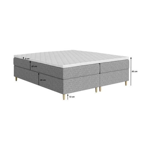 Fejtámla nélküli boxspring ágy 180 X 200