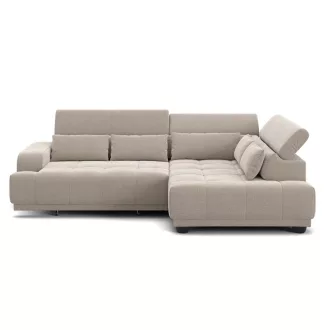   Jade L-alakú sarokkanapé  - balos - nyitott - 270 cm X 203 cm - elektromosan mélyíthető ülőfelülettel 