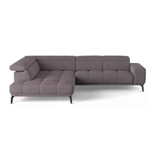 Jomba L-alakú sarokkanapé - balos - zárt - 308 cm X 226 cm - elektromosan mélyíthető ülőfelülettel 