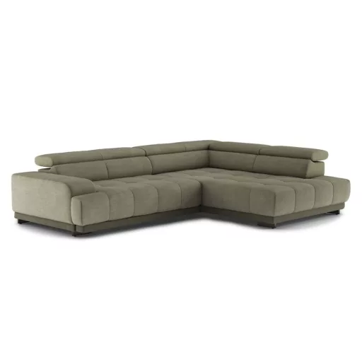 Polar L-alakú sarokkanapé - jobbos - zárt - 313 cm X 226 cm - elektromosan mélyíthető ülőfelülettel 
