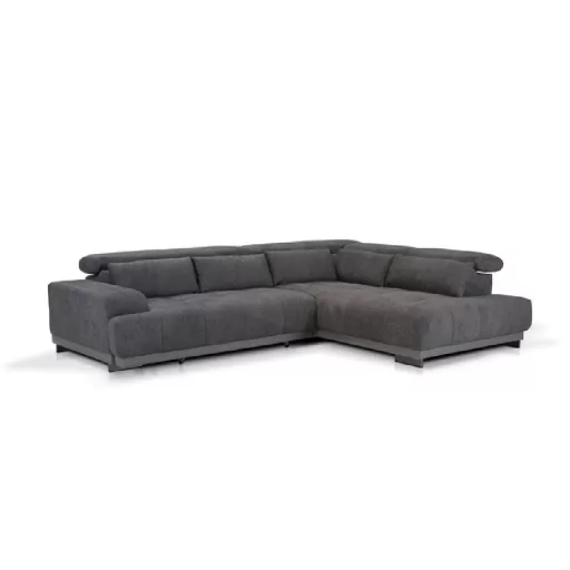 Polar L-alakú sarokkanapé - jobbos - zárt - 313 cm X 226 cm - elektromosan mélyíthető ülőfelülettel 