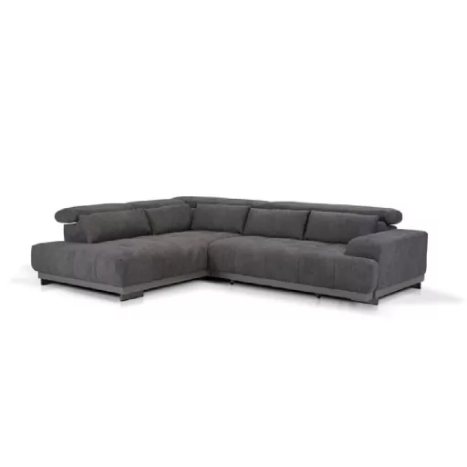 Polar L-alakú sarokkanapé  - balos - zárt - 313 cm X 226 cm - elektromosan mélyíthető ülőfelülettel 