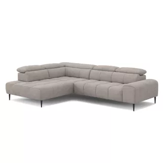   Theo L-alakú sarokkanapé - balos - zárt - 308 cm X 222 cm - elektromosan mélyíthető ülőfelülettel 