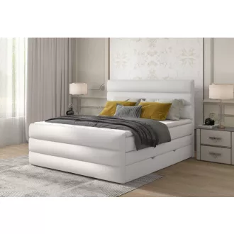   Cade ágyneműtartós boxspring ágy 140 X 200 - hideghab topper