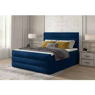   Cade ágyneműtartós boxspring ágy 140 X 200 - hideghab topper