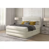   Cade ágyneműtartós boxspring ágy 140 X 200 - hideghab topper