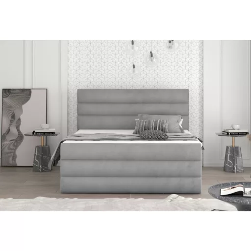 Cade ágyneműtartós boxspring ágy 140 X 200 - hideghab topper