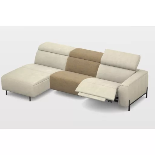 Calais sarokgarnitúra 176 cm X 281 cm - 2 elektromos relax funkcióval - bal