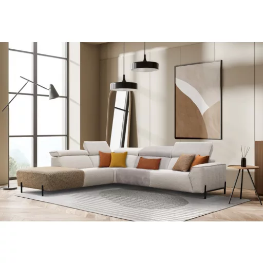 Calais sarokgarnitúra 245 cm X 304 cm - 2 elektromos relax funkcióval - bal