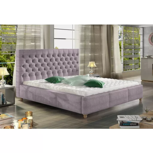 Chester kárpitozott ágy - 86 cm magas fejvéggel - 160 X 200 fekvőfelület