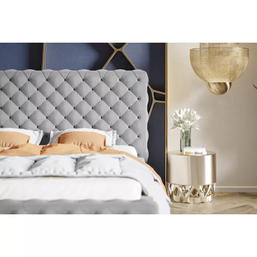 Chesterfield ágykeret 140 X 200 fekvőfelület, ágyráccsal és ágyneműtartóval
