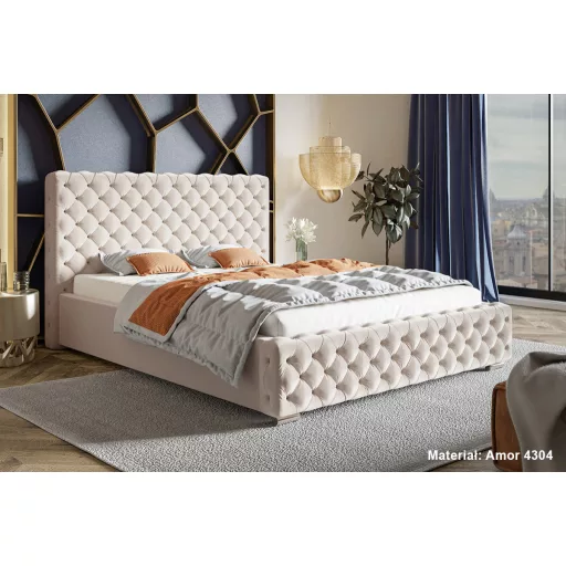 Chesterfield ágykeret 140 X 200 fekvőfelület, ágyráccsal és ágyneműtartóval