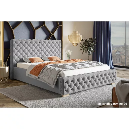 Chesterfield ágykeret 140 X 200 fekvőfelület, ágyráccsal és ágyneműtartóval