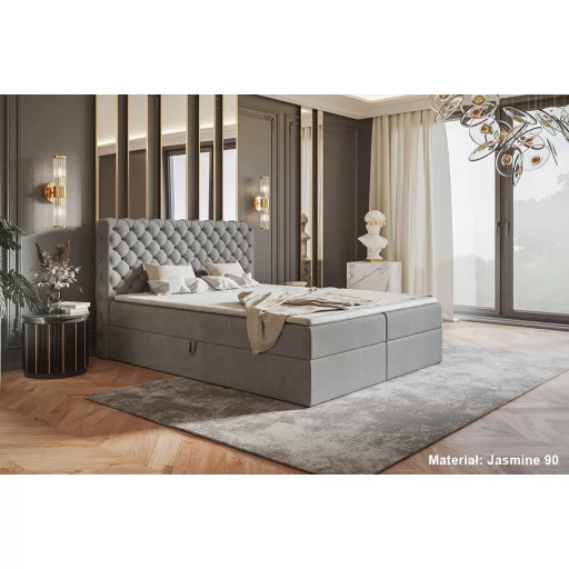 Chesterfield ágy ágyneműtartóval 140 X 200
