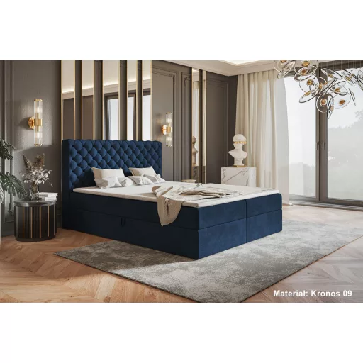 Chesterfield ágy ágyneműtartóval 140 X 200