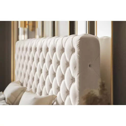 Chesterfield ágy ágyneműtartóval 140 X 200