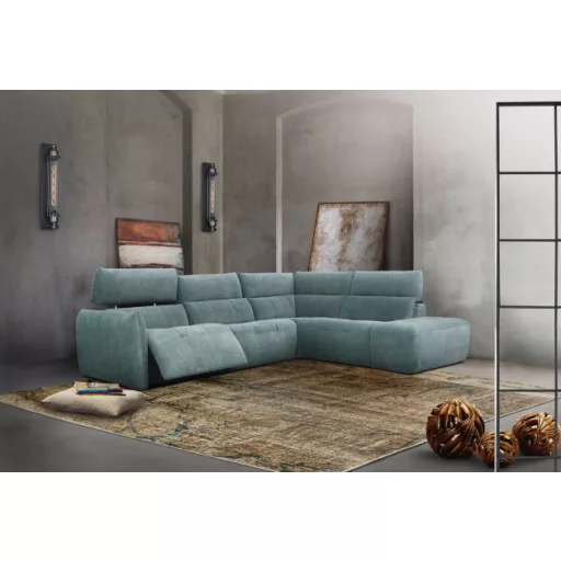 Cooper sarokgarnitúra 288 cm X 235 cm - elektromos relax funkció karfa mellett - jobb