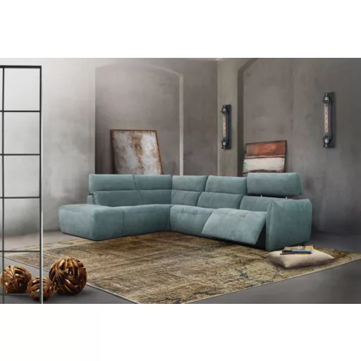 Cooper sarokgarnitúra 235 cm X 288 cm - 2 elektromos relax funkcióval - bal