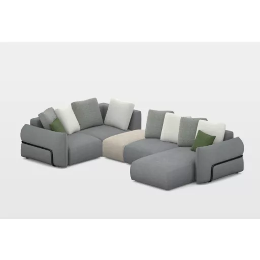 Dixon U-alakú sarokkanapé 216 cm x 349 cm x 173 cm - balos