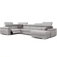   Domino U-alakú elektromos relax sarokgarnitúra - 220 cm X 375 cm X 170 cm - jobbos