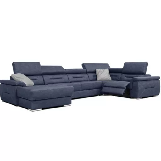 Domino U-alakú elektromos relax sarokgarnitúra - 170 cm X 375 X 220 cm - balos