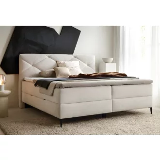 Eno táskarugós boxspring ágy ágyneműtartóval 180 X 200