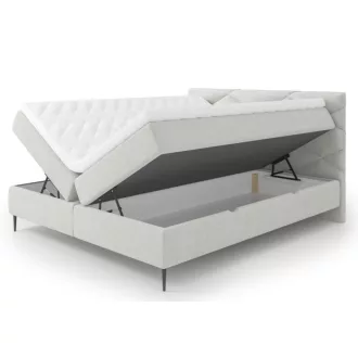 Eno táskarugós boxspring ágy ágyneműtartóval 180 X 200