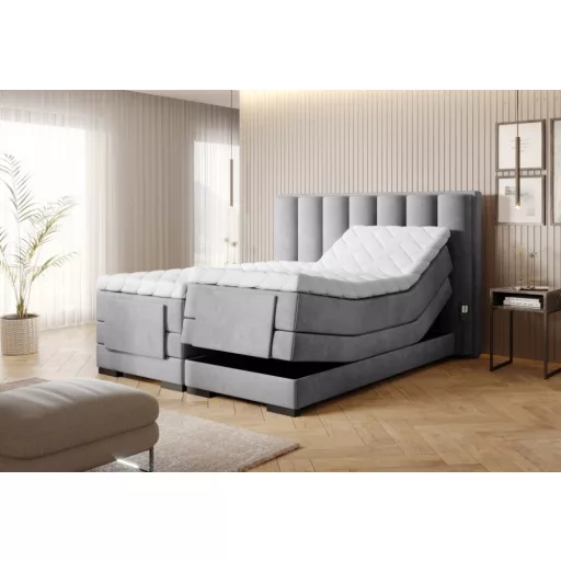 Eros motoros boxspring ágy 180 X 200  hideghab topper
