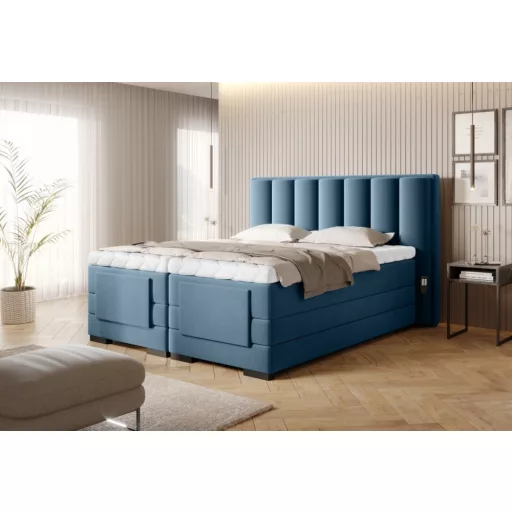 Eros motoros boxspring ágy 180 X 200  hideghab topper