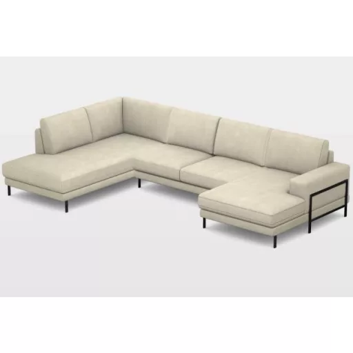 Flavio U-alakú sarokgarnitúra 219 cm X 359 X 156 cm - balos