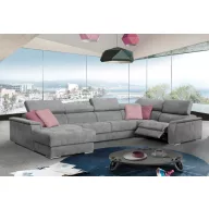   Flexoo U-form elektromos relax sarokkanapé - 170 cm X 377 X 212 cm - balos