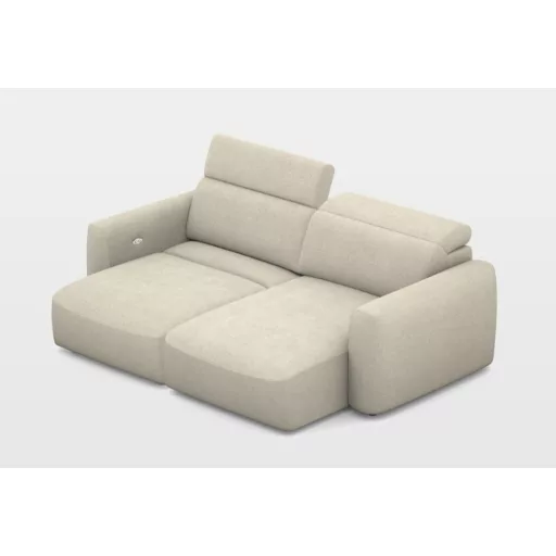Gizo mini sarokkanapé elektromosan mélyíthető ülőfelülettel 242 cm x 159 cm - jobbos - 