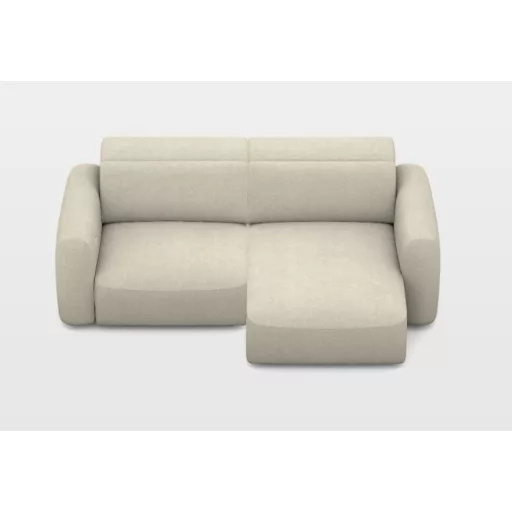 Gizo mini sarokkanapé elektromosan mélyíthető ülőfelülettel 242 cm x 159 cm - jobbos - ágyneműtartóval