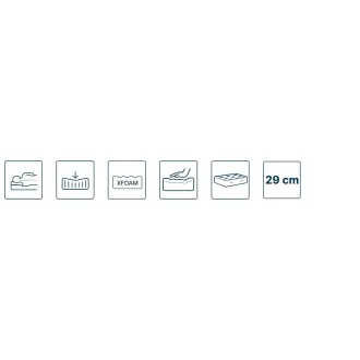Luxus XFoam memory matrac 90 X 200 cm - Harmony
